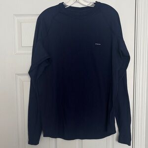 Patagonia Men's Dark Blue Performance Baselayer Long-Sleeve Shirt